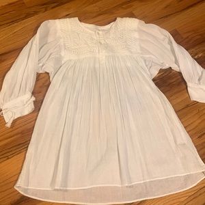 Whith Handmande Rococo Mexican Blouse Oaxaca s